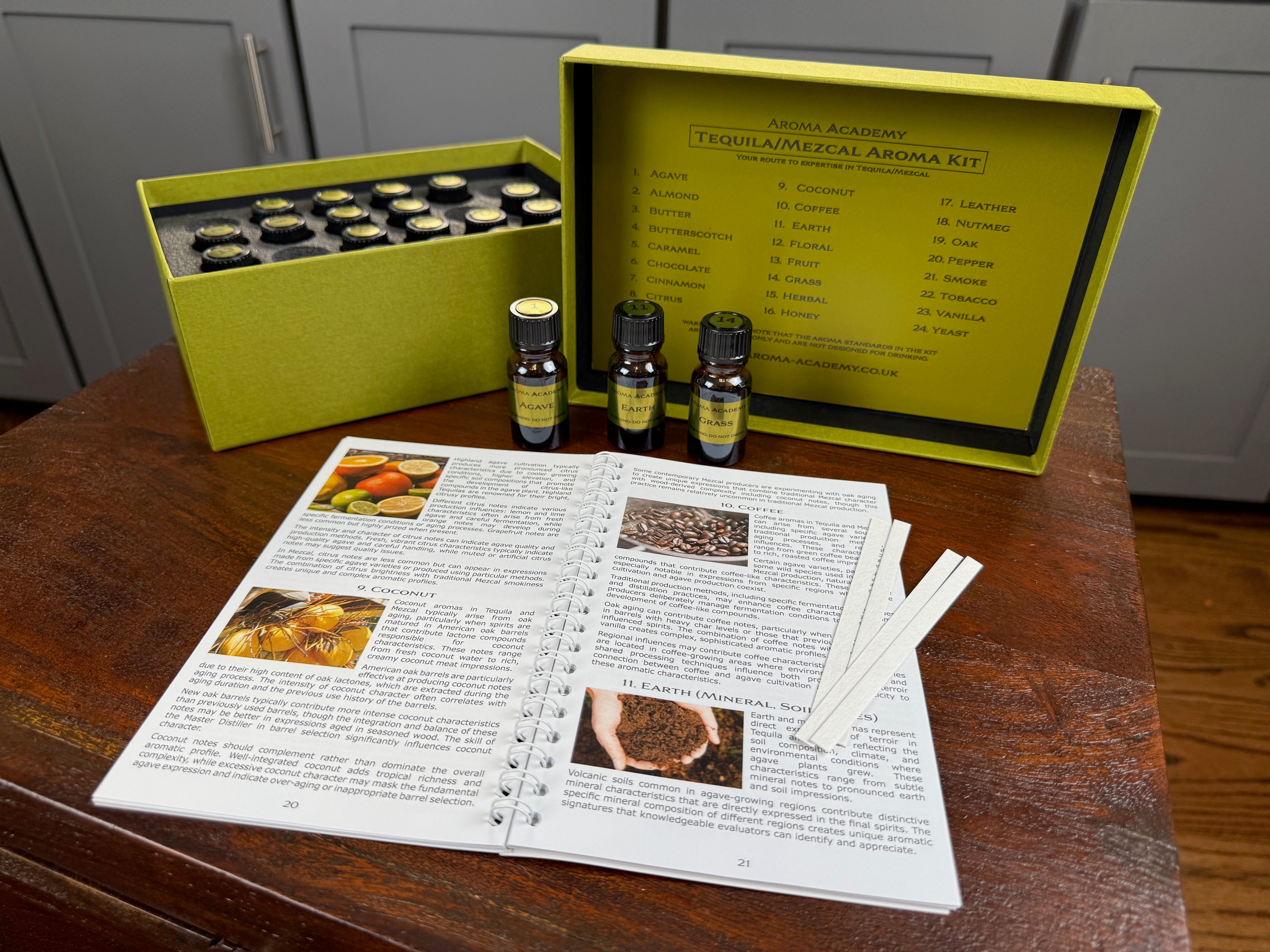 Tequila/Mezcal Aroma Masterclass Kit - 24 Signature Aromas + Training Guide